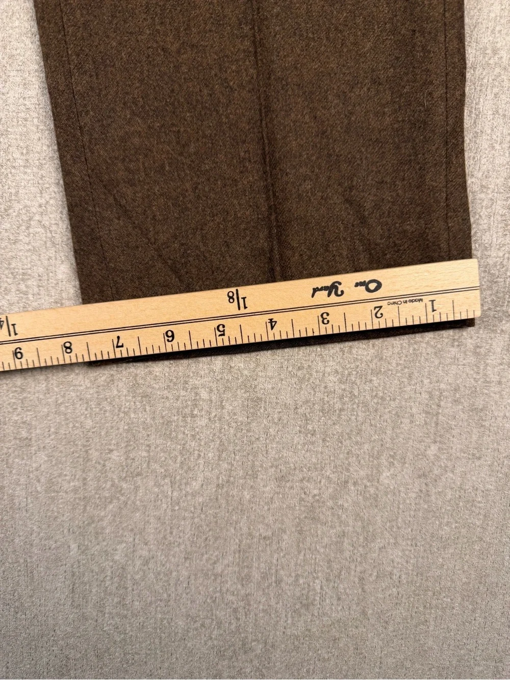 Epaulet Pants Men 31 Brown Wool‎ Made in USA Brooklyn NYC tailored trussers